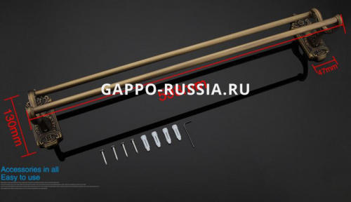 Полотенцедержатель двойной Gappo G3609 фото 5