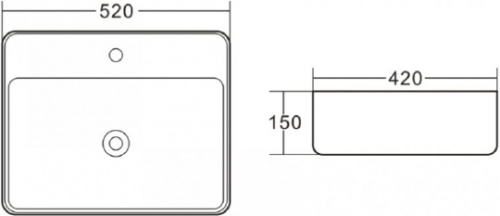 Раковина BelBagno BB1367 фото 3