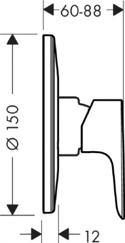 Смеситель Hansgrohe Talis E 71766000 для душа фото 2