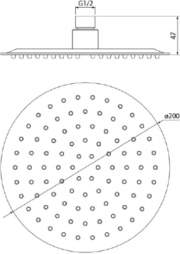 Верхний душ Iddis 00320RSI64 фото 2