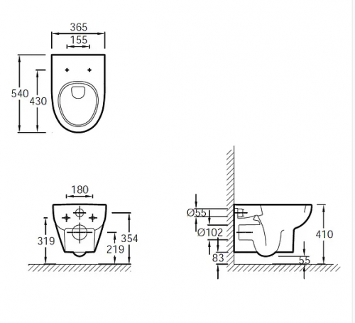 Комплект Jacob Delafon Odeon Up E5504-NF-M5 фото 3