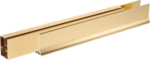 Душевая дверь в нишу Vegas Glass ZP 160 09 01 профиль золото, стекло прозрачное фото 5
