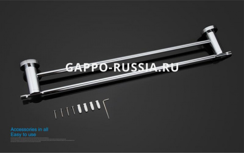 Полотенцедержатель двойной Gappo G1809 фото 7