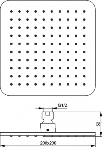 Верхний душ Ideal Standard IdealRain Cube B0024AA фото 3