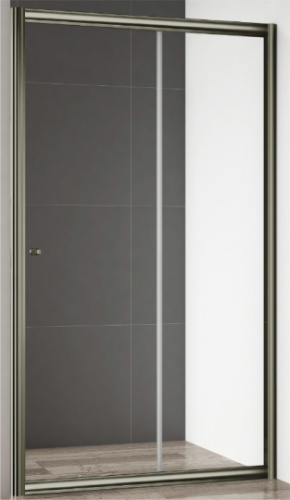 Душевая дверь в нишу Cezares Giubileo-BF-1 прозрачное стекло, бронза фото 2