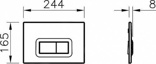 Комплект VitrA Normus 9773B003-7200 кнопка хром фото 9