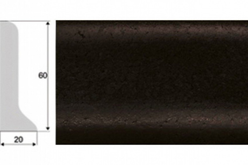 Плинтус Corkstyle гибкий цветной C101 Колер 21 60х20 мм