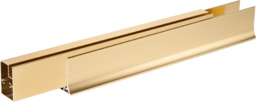 Душевая дверь в нишу Vegas Glass E2P 85 09 01 профиль золото, стекло прозрачное фото 5