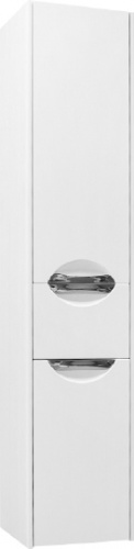 Шкаф-пенал Акватон Сильва L дуб полярный, с бельевой корзиной фото 8