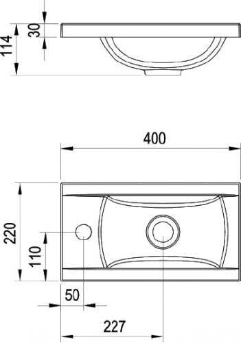 Тумба с раковиной Ravak Classic 40 береза/белая R фото 8