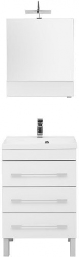 Комплект мебели для ванной Aquanet Верона NEW 58 белый (напольный 3 ящика) фото 3
