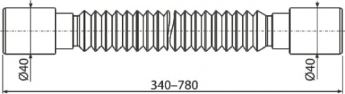 Гофра AlcaPlast A710 фото 2