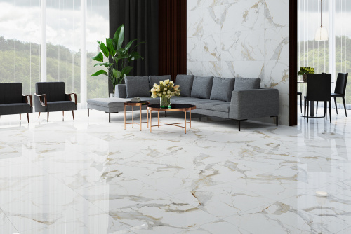 Керамогранит Staro  Calacatta Blonde Polished 60x60 фото 2