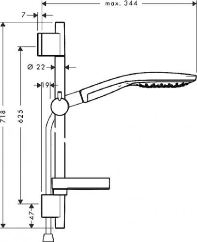 Душевой гарнитур Hansgrohe Raindance Select S 150 3iet 27802400 фото 6