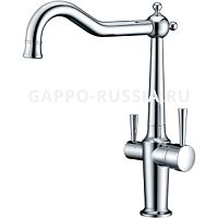 Смеситель для кухни Gappo G4398-14 с подключением фильтра питьевой воды