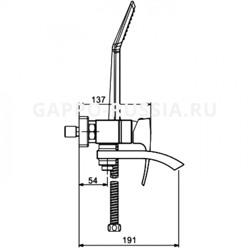 Смеситель для ванны Gappo G3207-6 фото 2