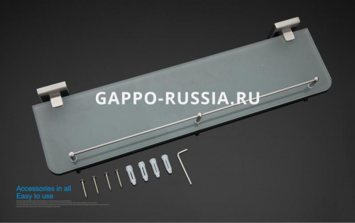 Полка стеклянная Gappo G1707 фото 7