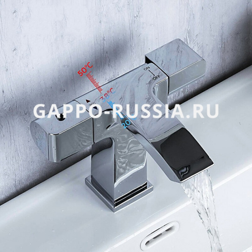 Смеситель для раковины Gappo G1007-40 с термостатом фото 8