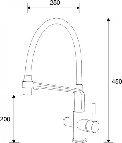 Смеситель Zorg Sanitary ZR 343-6 YF для кухонной мойки фото 2