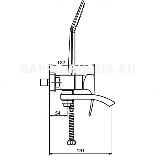 Смеситель для ванны Gappo G3207 фото 2