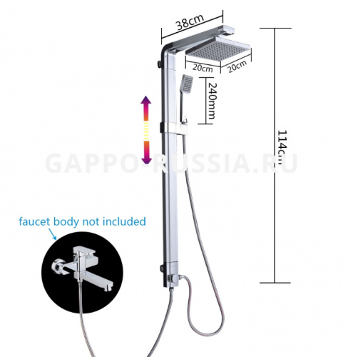 Душевая стойка Gappo G2401 фото 11