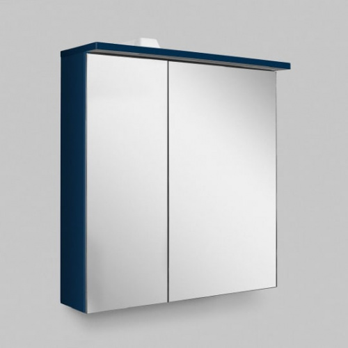 Зеркало-шкаф AM.PM Spirit V2.0 60 R с LED-подсветкой, глубокий синий фото 3