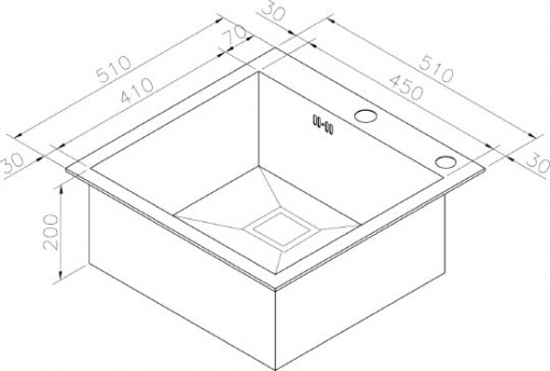 Мойка кухонная Zorg Inox X X-5151GX фото 3