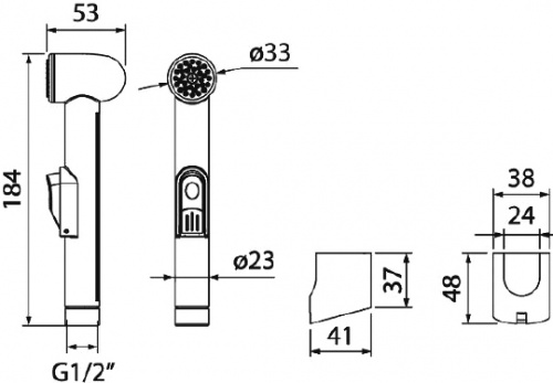 Гигиенический душ Iddis 010SB0GI20 фото 3