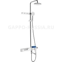 Душевая стойка Gappo G2467 с полкой и крючками