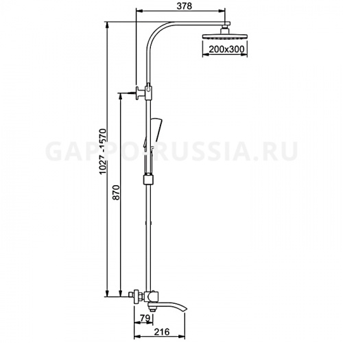 Душевая стойка Gappo G2407-50 фото 2
