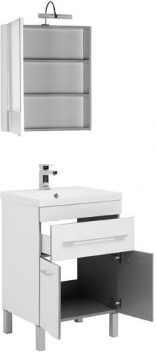 Комплект мебели для ванной Aquanet Верона NEW 58 белый (напольный 1 ящик 2 дверцы) фото 2