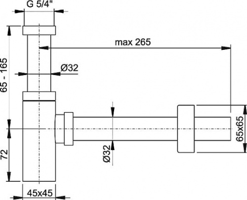 Сифон для раковины AlcaPlast A401 фото 9
