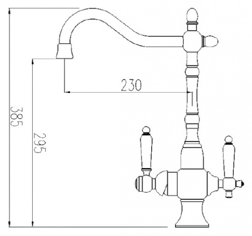 Смеситель Zorg Clean Water ZR 336 YF-50 для кухонной мойки фото 2