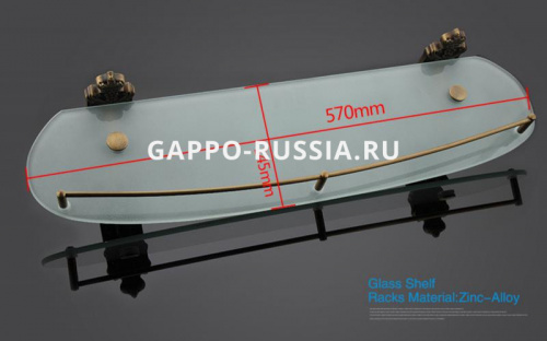 Полка стеклянная Gappo G3607 фото 2