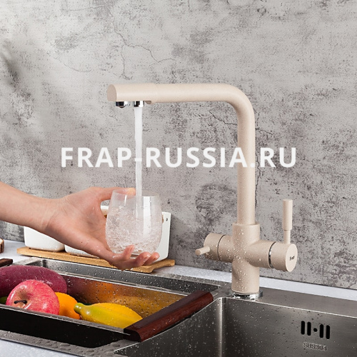 Смеситель для кухни Frap F4352-23 с подключением фильтра питьевой воды фото 9