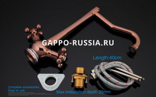 Смеситель для кухни Gappo G4065-3 фото 13