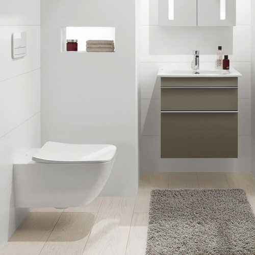 Унитаз подвесной Villeroy & Boch Venticello 4611RS01 безободковый фото 3 Унитаз подвесной Villeroy & Boch Venticello 4611RS01 безободковый фото 3