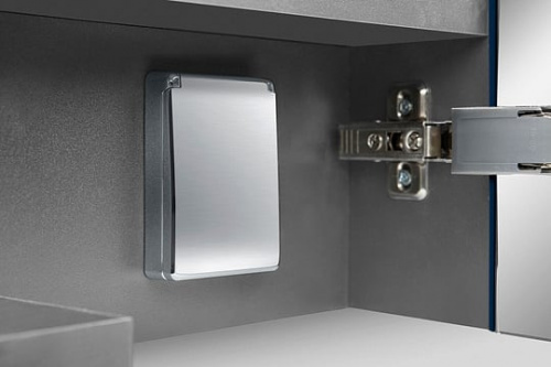 Зеркало-шкаф AM.PM Spirit V2.0 100 с LED-подсветкой, глубокий синий фото 8