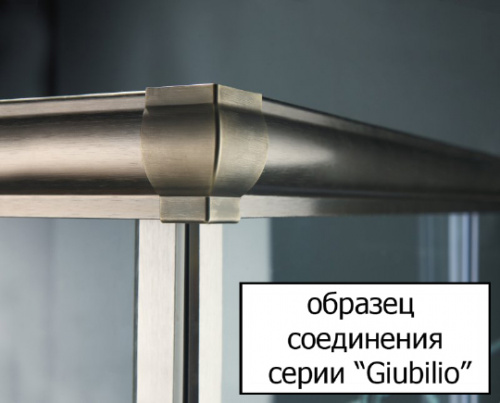 Душевой уголок Cezares Giubileo-A-2-80 стекло с узором, хром фото 3