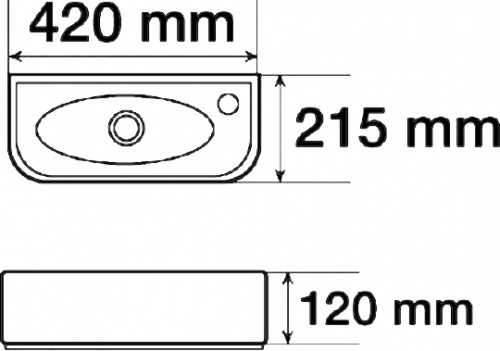 Рукомойник Melana 805-78204L фото 3