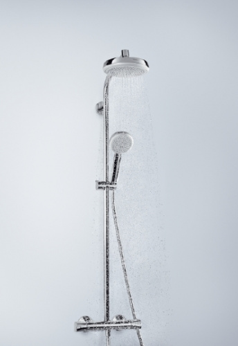 Душевая стойка Hansgrohe Crometta 160 1 Jet 27264400 с термостатом фото 6