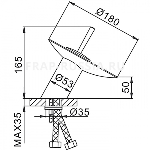 Смеситель для раковины Frap F1055-2 фото 2