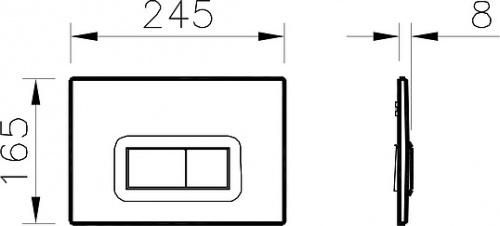 Комплект VitrA Arkitekt 9005B003-7211 кнопка хром фото 9