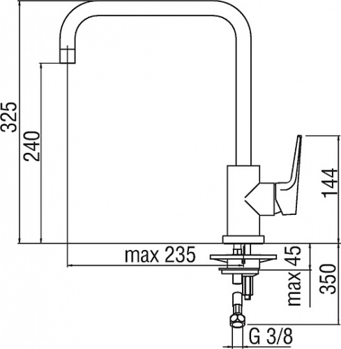 Смеситель Nobili Nobi NB84134CR для кухонной мойки фото 3