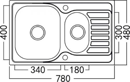Мойка кухонная Zorg Inox Pvd SZR-780-2-480 COPPER фото 2