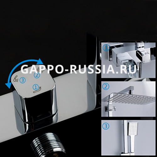 Душевая стойка Gappo G2407-20 фото 5