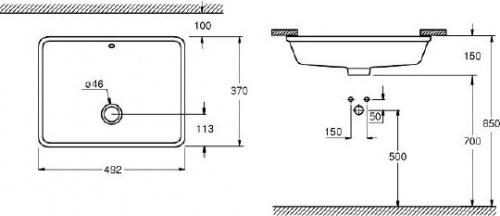 Рукомойник Grohe Cube Ceramic 3948000H фото 2