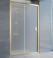 Душевая дверь в нишу Vegas Glass ZP 115 09 10 профиль золото, стекло сатин