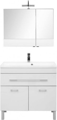 Комплект мебели для ванной Aquanet Верона NEW 90 белый (напольный 1 ящик 2 дверцы) фото 3