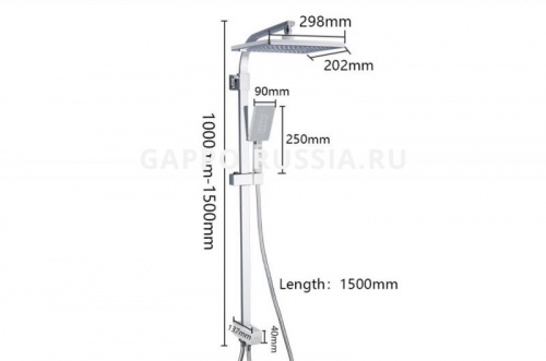 Душевая стойка Gappo G2408-8 фото 2